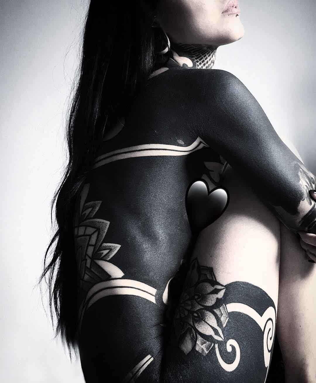 full body blackwork tattoo